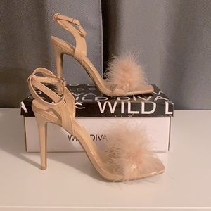 Nude 4 inch high heels